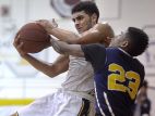 University Prep junior Jeenathan Williams, right (23), said "I just love getting better and I see myself growing as a player. Greece Athena's Anthony Lamb, left and Williams were teammates at the 2015 Basketball Coaches Association of New York Summer Hoops Festival.