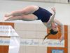 Victor's Erin Norton executes a dive during regular season meet against Pittsford at Pittsford Mendon High School on Sept. 8, 2016.