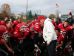 Orchard Lake St. Mary’s coach George Porritt addresses his team following a 49-7 win over Dearborn Divine Child in a Div. 3 semifinal Saturday, Nov. 19, 2016.