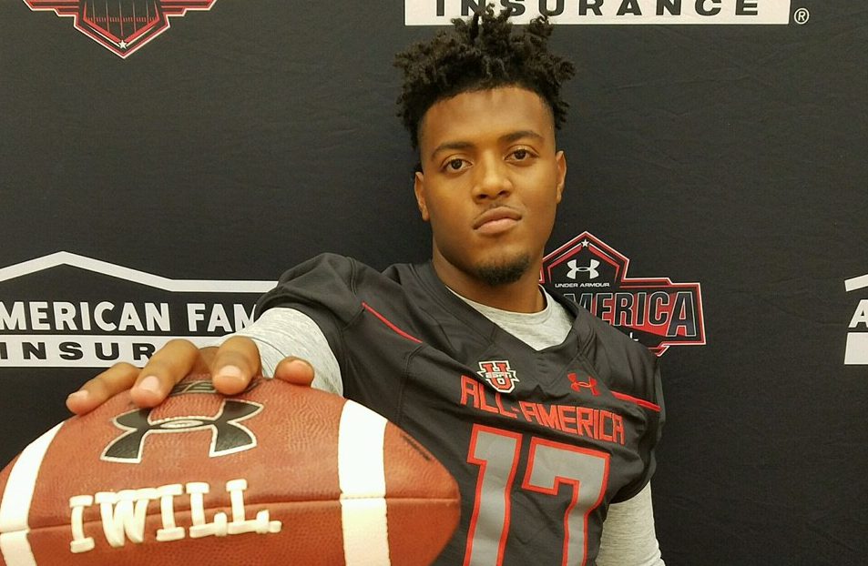 Denton, Texas, offensive lineman Grant Polley played to the Under Armour All-American Game. He is also one eight recruits from Texas for the Buffaloes. (Photo: Intersport) 