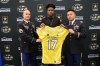 Stephen Carr is presented with his honorary jersey for the U.S. Army All-American Bowl (Photo: Army All-American Bowl)