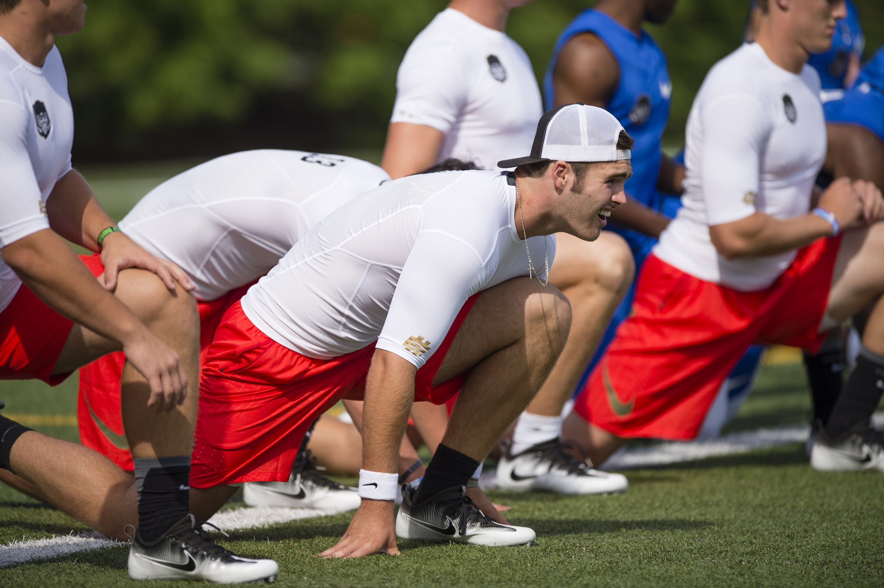 July 6, 2016 -- Beaverton, OR, U.S.A -- Quarterback Jake Fromm of Houston County (Georgia) warms up at The Opening and Elite 11 high school football camp at Nike headquarters in Oregon. -- Photo by Troy Wayrynen-USA TODAY Sports Images, Gannett ORG XMIT: US 135130 opening/ elite 1 7/6/2016 [Via MerlinFTP Drop]