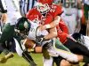 Brett Hostetler, top, and David Cogar, center, are two of the players who help make Riverheads' defense a formidable obstacle.