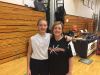 Pine Plains' Frances Snyder with her mother, assistant basketball coach Christine MacNeil.