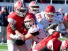 Riverheads' Alex Diehl and James Rea block Sussex Central defenders to make a hole for the ball carrier during the Group 1A state championship football game played in Salem on Saturday, Dec. 10, 2016.