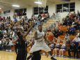 Lee High's Blaize Velvin attempts a shot during Friday night's game against Harrisonburg at Paul Hatcher Gym.