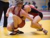 Smyrna's Chase Archangelo, left, grabs the leg of Saucon Valley's Jason Joones in the 145 pound match during the Beast of the East wrestling tournament at the University of Delaware on Saturday.