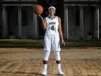 Danaziah Brown poses for a portrait outside The Patio on the campus of Archmere Academy on Monday afternoon.