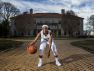 Danaziah Brown poses for a portrait outside The Patio on the campus of Archmere Academy on Monday afternoon.