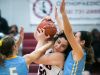 Wilmington Friends forward Natalie DePaulo (center) is sandwiched between two Cape Henlopen players, Alia Marshall (left) and Melanie McCloy in the Diamond State Classic at St. Elizabeths School.