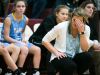 Cape Henlopen coach Lauren Carra at courtside as they trail Wilmington Friends in the second half.
