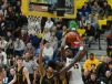 Sanford School's Jyare Davis with the jumper against Archbishop Wood during the Slam Dunk to the Beach on Wednesday, Dec 28, 2016. Final Score Sanford School- 47 ,Archbishop Wood- 72