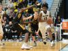 Sanford School's Jyare Davis drives to the net against Archbishop Wood during the Slam Dunk to the Beach on Wednesday, Dec 28, 2016. Final Score Sanford School- 47 ,Archbishop Wood- 72
