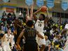 Sanford School's Jyare Davis with the jumper against Archbishop Wood during the Slam Dunk to the Beach on Wednesday, Dec 28, 2016. Final Score Sanford School- 47 ,Archbishop Wood- 72