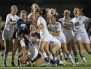 Desert Vista celebrates its Division I state championship win after beating Chandler Hamilton in penalty kicks.