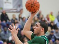 Chino Hills senior LiAngelo Ball puts up a shot during the Huskies' 50th consecutive victory.