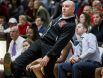 Ursuline head coach John Noonan leans back as he watches a shot in the second half of Ursuline Academy's 47-40 win over Roland Park Country School in the Diamond State Classic at St. Elizabeth High School in Wilmington on Friday evening.