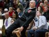 Ursuline head coach John Noonan leans back as he watches a shot in the second half of Ursuline Academy's 47-40 win over Roland Park Country School in the Diamond State Classic at St. Elizabeth High School in Wilmington on Friday evening.