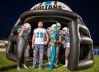 Bruce Henderson, wearing number 29 prepares to lead the Sultana Sultans onto the field. Henderson made his first appearance at a school football game on Friday October 7, 2016 after suffering a major head injury. (James Quigg, Daily Press) [Via MerlinFTP Drop]