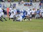 Bobby Bruce of Titusville causes Danuel Oscar of Sebastian River to fumble the ball in a game at Titusville.
