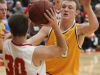 Lone Tree's Brock Smith defends against Highland's Trent Lasek during a game against Highland on Tuesday, December 20, 2016. (Tork Mason/freelance)