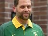 Ernie Howren stands inside Bishop Manogue on Tuesday. Howren was named the Bishop Manogue head football coach.