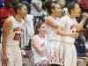 Ahead by 30 points, late in the game, the Butler starters are replaced by substitutes and cheer them on from the bench in the Girls' LIT championship. 28 January 2017