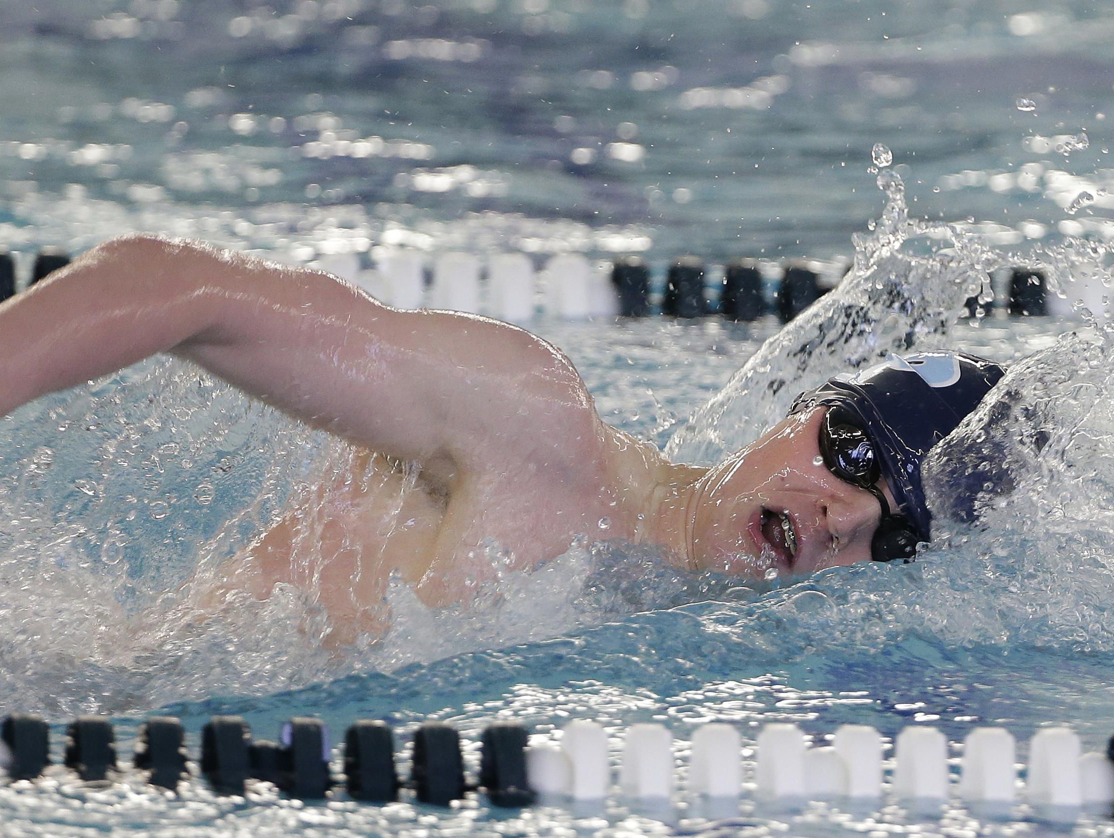 Ryan Hakes won the 200-yard butterfly and 100 freestyle at the Homestead Invite on Dec. 28 to help Bay Port finish as the runner-up at the 12-team boys swimming event.