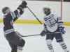 Bay Port's Austin Mikesch celebrates a game-winning goal against Green Bay Notre Dame in 2015. Mikesch surpassed 100 career points this season and earned Fox River Classic Conference player of the year honors.