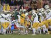 Trinity's Rondale Moore looked for running room as the Rocks beat the Tigers 24-14 Friday night at the 6A semi-state game.