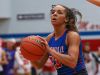 Martinsville Artesians Kayana Traylor (23) shoots during second half action at Martinsville High School in Martinsville, Ind., Wednesday, Feb. 1, 2017.