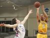 Kickapoo Chiefs senior Cameron Davis (5) shoots the ball over Glendale Falcons defender Dylan Metivier (31) during first quarter action of the high school basketball game between the Glendale High School Falcons and the Kickapoo High School Chiefs at O'Reilly Family Event Center in Springfield, Mo. on Feb. 7, 2017. The Kickapoo Chiefs won the game 96-77.
