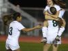 Coachella Valley celebrates its first goal of Tuesday's game versus Rancho Mirage.