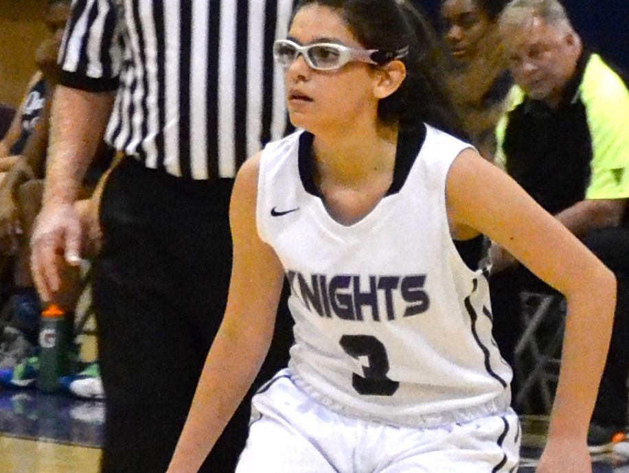 Shadow Hills guard Mireya Phlaum, who was born deaf, communicates with her teammates and coaches via hand signals.