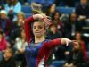 Wappingers' Olivia Frederick competes in the floor exercise during the Section 1 gymnastics championship at Carmel High School on Tuesday.