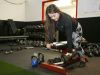 Amapola Monteon works with free weights in North Salem High School's newly remodeled weight room on Tuesday, Feb. 14, 2017. Monteon, who is an aspiring body builder, said she didn't know much about weight training until she arrived at North, but her progress has been praised by weight training teacher and baseball coach Chris Lee.