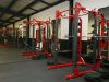 Squat racks in North Salem High School's newly remodeled weight room on Tuesday, Feb. 14, 2017. The facility includes new rubber floors, eight new weight lifting racks, four new spin bikes and new free weights.