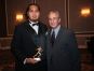 Phil Paea receives The Free Press 2016 All-State Dream Football Team Award from Tony Versaci, President, National Football Foundation, State of Michigan Chapter, at Dearborn Inn on Wednesday, February 15, 2017 in Dearborn, MI.