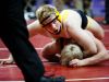 Gabe Christenson of Southeast Polk wrestles Cameron Mooore of Lewis Central during their 182-pound match Thursday at the state wrestling tournament.