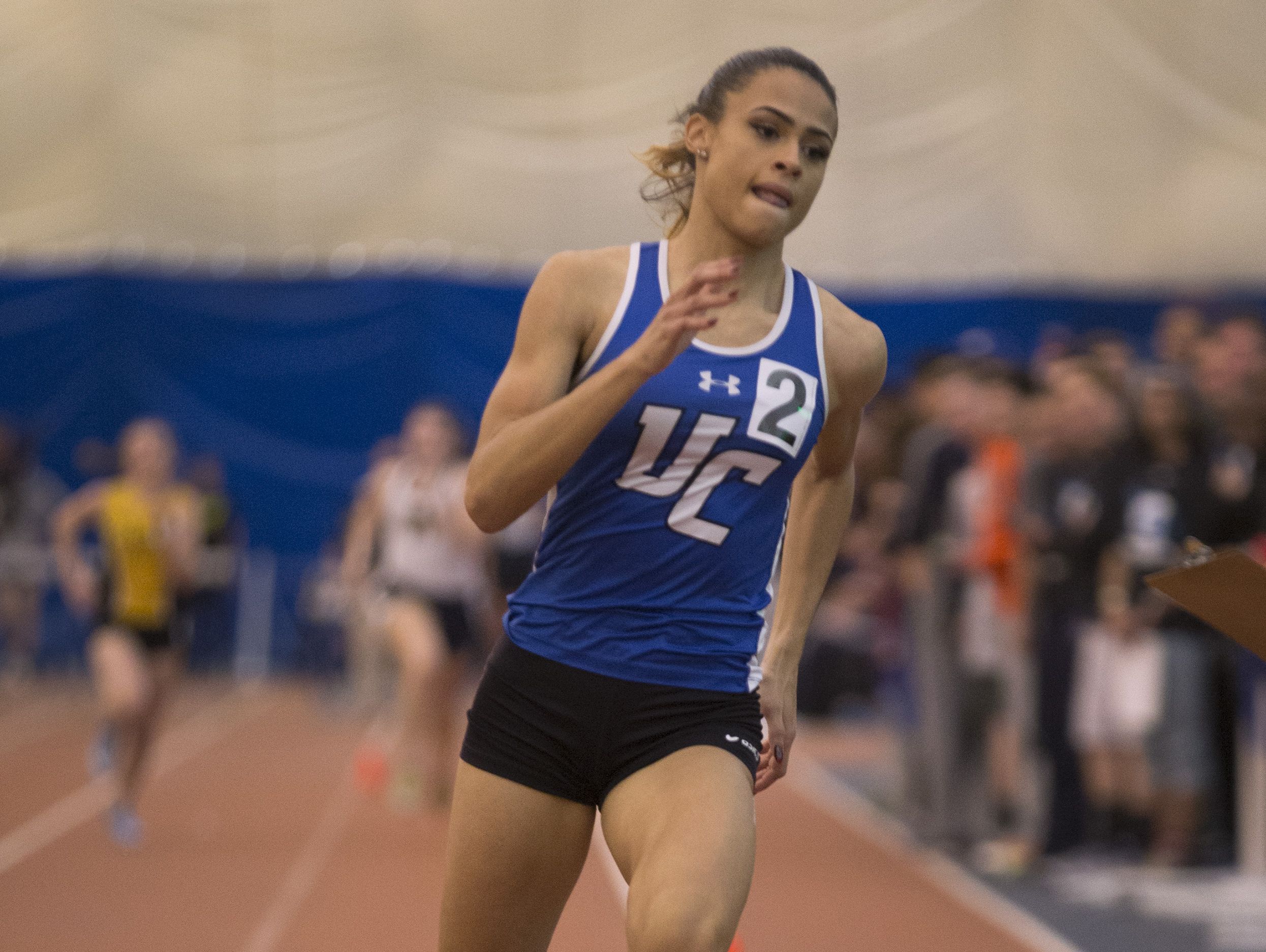 Union Catholic’s Sydney McLaughlin easily won the Girls Non-Public A 400 MeterDash. NJSIAA Non-Public A and B Group Track Meet at Bennett Complex in Toms River NJ on February 18, 2017.