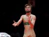 Cathedral's Breyden Bailey celebrates his win over Yorktown's Christian Hunt in the 132-pound championship match at the IHSAA Wrestling State Finals Saturday, February 18, 2017, evening at Bankers Life Fieldhouse.