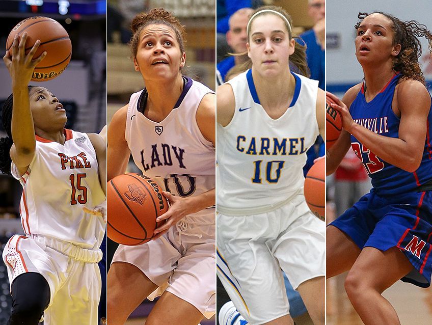 IndyStar Indiana Junior All-Stars core group (left to right) Angel Baker, Nia Clark, Amy Dilk and Kayana Traylor.