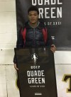 Quade Green receives Jordan Brand Classic jersey. (Photo: Position Sports)