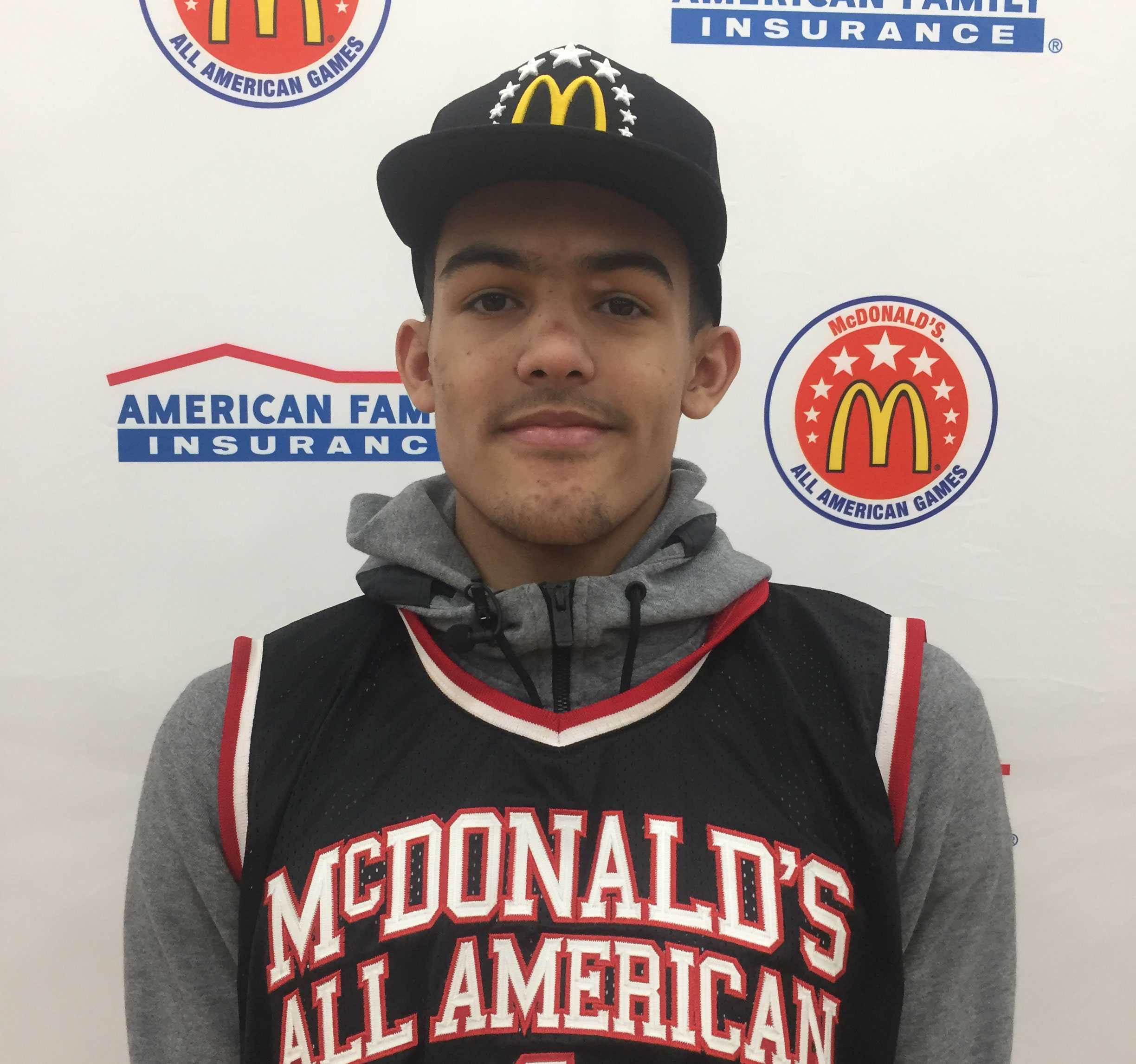 Trae Young said receiving his McDonald's AA jersey was motivating. (Photo: McDAAG) 