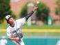 Providence High School junior Jake Lewis (2) delivers a pitch during the Class 2A championship game. The 50th Annual IHSAA Baseball State Finals game was played Saturday, June 18, 2016, at Victory Field in Indianapolis. Providence won 7-6.