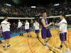 Muscatine's Joe Wieskamp is introduced prior to the Muskies' regional final against West High at the U.S. Cellular Center in Cedar Rapids on Tuesday, Feb. 28, 2017.
