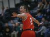 Valley High senior Austin Hinkle calms his teammates down against Hoover in the Class 4A substate 8 basketball game on Tuesday, Feb. 28, 2017, at Ankeny Centennial High School in Ankeny.