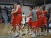 Members of the Valley High basketball team celebrate after senior Austin Hinkle, left, hit his first of two free throws with a second left in overtime against Hoover in the Class 4A substate 8 basketball game on Tuesday, Feb. 28, 2017, at Ankeny Centennial High School in Ankeny. Valley won, and will advance to the state tournament.