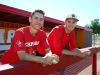 Chaparral High pitchers Casey Candiotti and Ben Kirke (right) on March 7 in Scottsdale.