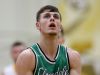 Cloverdale Clovers Cooper Neese (11) shoots a free-throw in the second half of their IHSAA Boys Regional basketball game, Saturday, March 11, 2017, morning at Greenfield-Central High School in Greenfield IN.